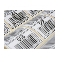 Customized high quality pvc serial number barcode label sticker