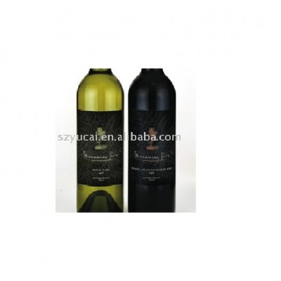 Custom size gloss environment friendly bottle label for wine indicator labels